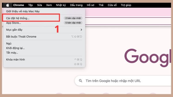 Mở Cài đặt hệ thống