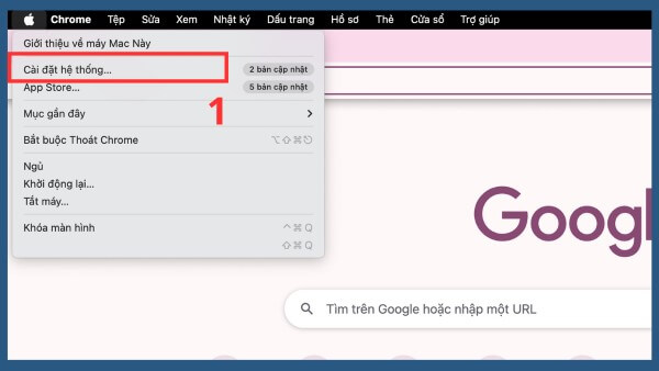 Mở Cài đặt hệ thống