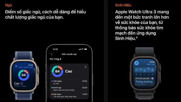 Đồng hồ Apple Watch Ultra 3 bổ sung tính năng Sleep Score