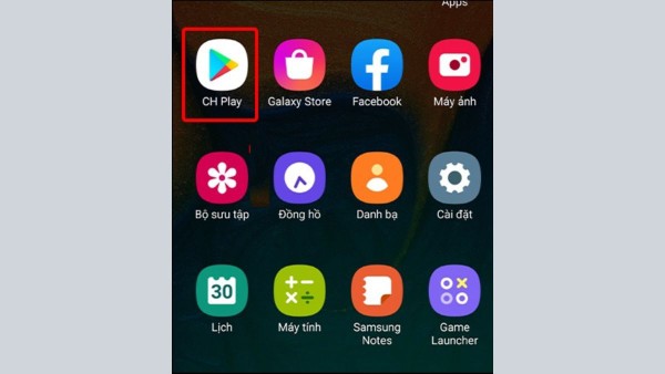 Mở Google Play hoặc CH Play