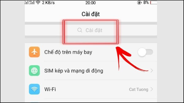 Nhập từ khóa tìm kiếm “chia đôi màn hình”