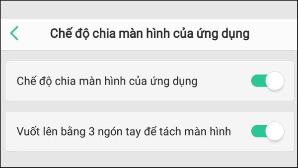 Bật cả hai chế độ được đề xuất