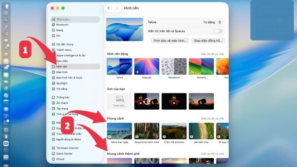 Tùy chọn các bộ hình ảnh mặc định của Apple