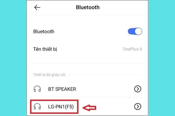 Tìm tên loa mà bạn muốn kết nối