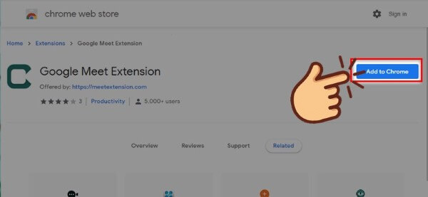 Nhấn Thêm vào Chrome (Add to Chrome)
