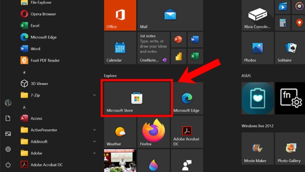 Mở cửa hàng ứng dụng