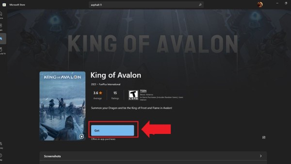 Nhấn “Cài đặt” hoặc “Get”