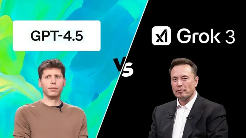 So sánh công cụ Chat GPT 4.5 và Grok 3