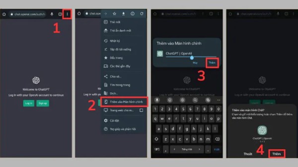Chọn “Thêm vào Màn hình chính”