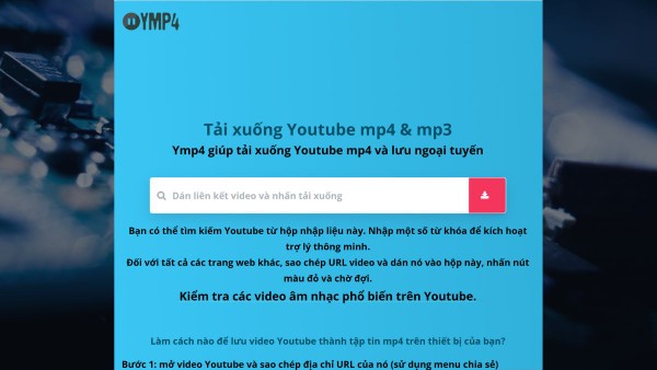Mở website YMP4 
