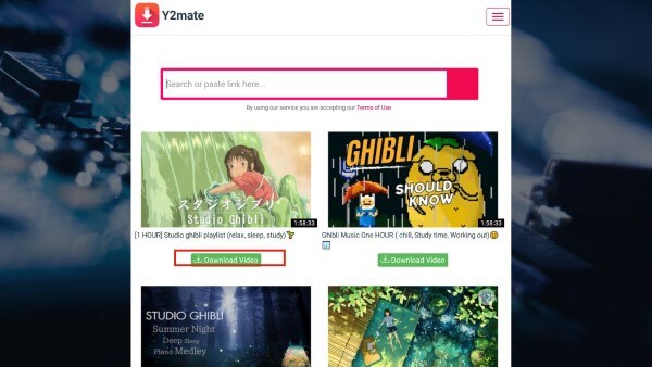 Chọn Youtube to MP4 converter