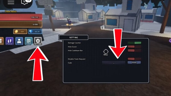 Nhập chính xác mã code và nhấn Enter để nhận quà