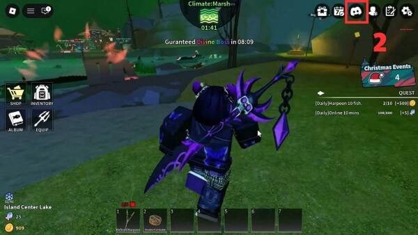 Nhấn biểu tượng Discord