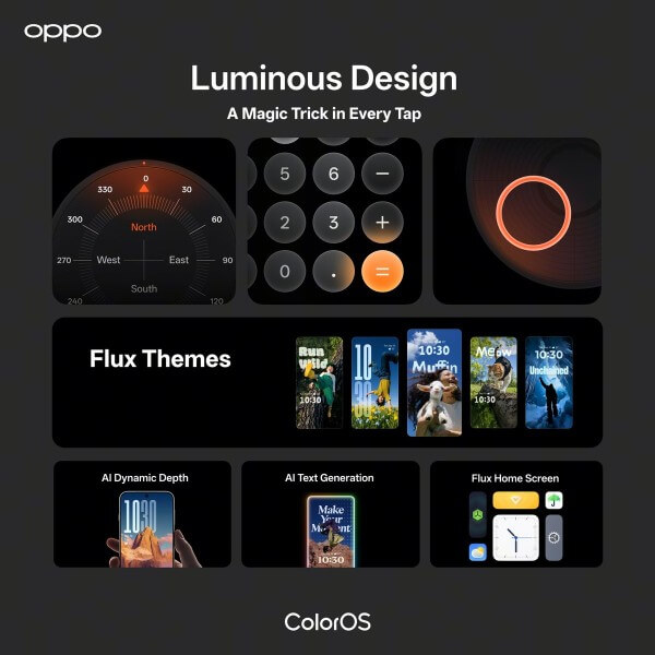 Giao diện ColorOS 16 với ngôn ngữ thiết kế mới 