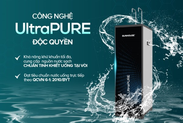 Công nghệ UltraPURE sở hữu độc quyền Sunhouse SHA76216CK
