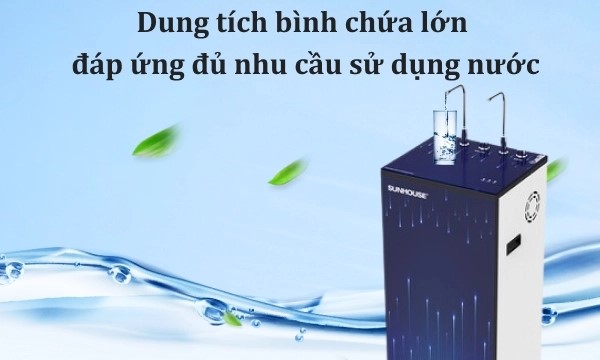 Sunhouse SHA76216CK có tổng dung tích lên đến 8 lít