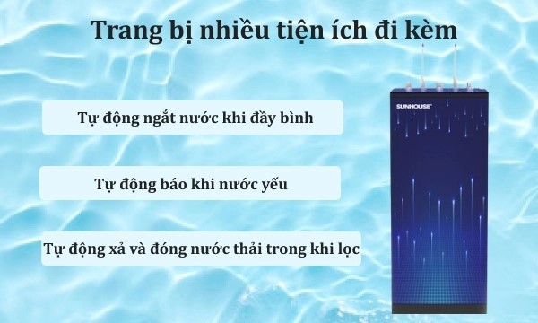 Sunhouse SHA76216CK được tích hợp nhiều tính năng tự động thông minh