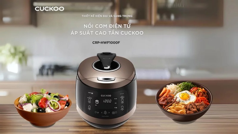 Nồi cơm điện cao tần áp suất Cuckoo CRP-HWF1000F/BKBRVN
