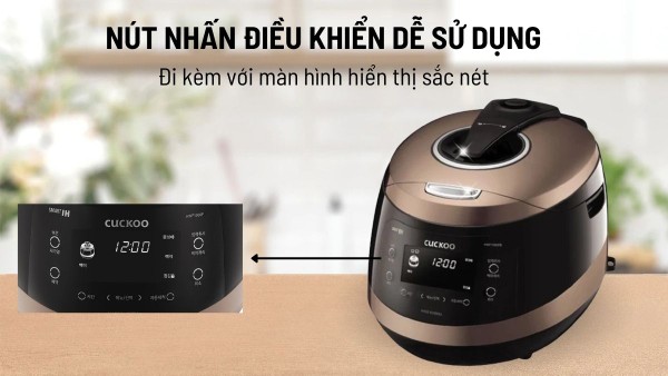 Nồi với bảng điều khiển dạng nút nhấn hiện đại 