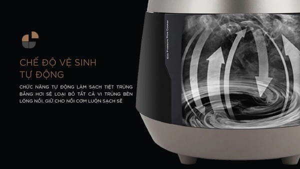 Chế độ tự động vệ sinh sau khi nấu