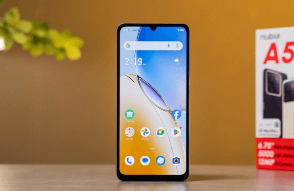 nubia A56 sở hữu màn hình 6.75 inch, IPS LCD HD+