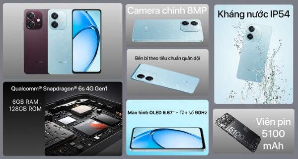 Chi tiết thông số kỹ thuật OPPO A3x