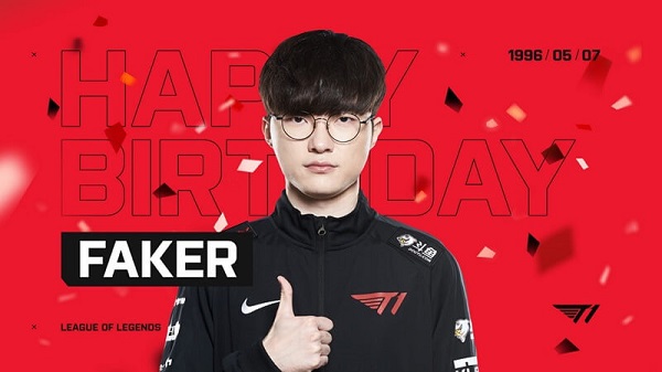 Faker tên thật là Lee Sang-hyeok sinh ngày 7/5/1996 tại Seoul