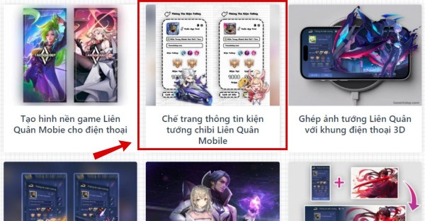 Chọn chế độ ghép ảnh mong muốn