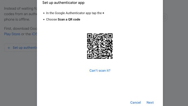 Nhấn “Set up authentication”