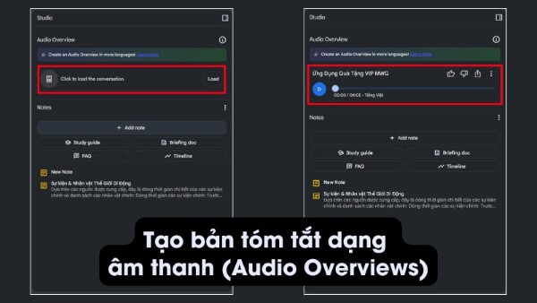 Tính năng tạo bản tóm tắt âm thanh