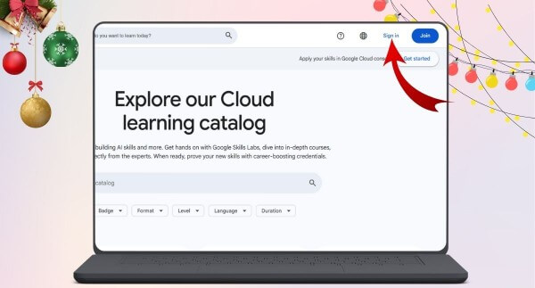 Nhấn Sign In để đăng nhập
