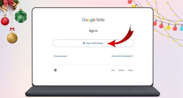 Chọn tài khoản Google cá nhân