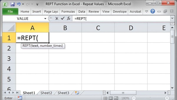 Chuẩn cú pháp của hàm REPT trong Excel