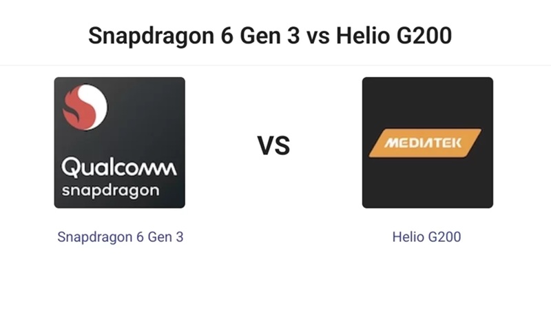 So sánh chip Helio G200 vs Snapdragon 6 Gen 3