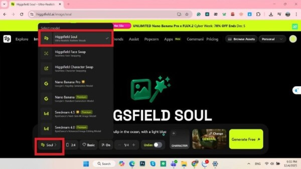 Chọn mô hình tạo ảnh