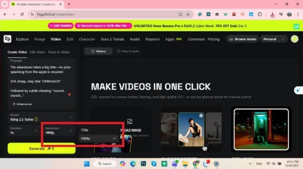 Chọn độ phân giải