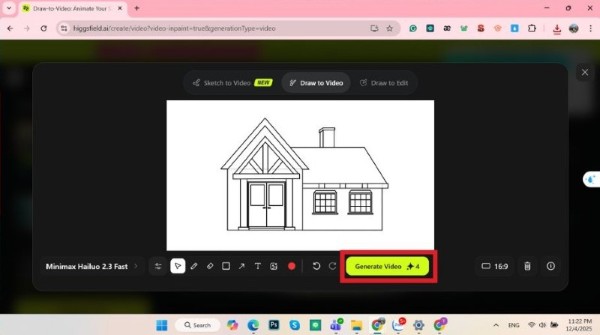 Nhấn “Generate”