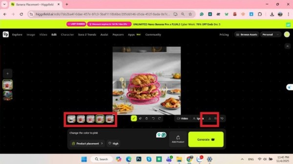Tải ảnh đã sửa về máy