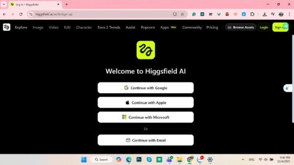 Chọn phương thức đăng nhập phù hợp
