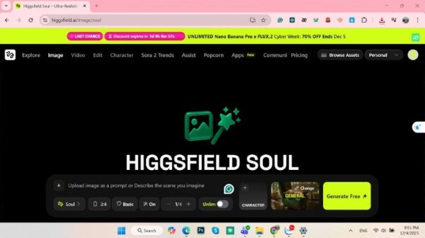 Chọn “Create Image”