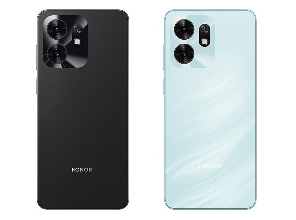 Hai tùy chọn màu gồm Midnight Black và Ocean Cyan của HONOR X6d