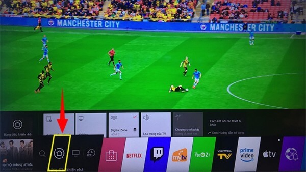 Chọn Home Dashboard