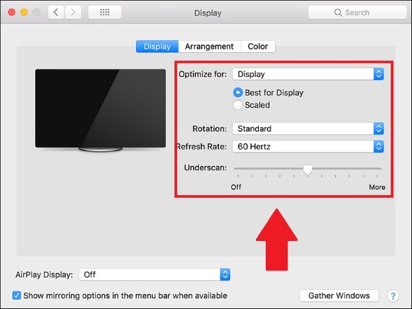 Tiến hành điều chỉnh các thông số phù hợp