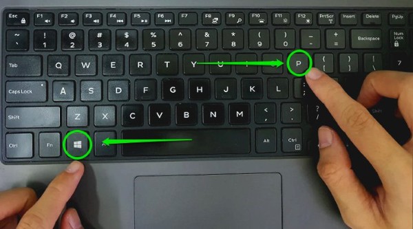 Nhấn tổ hợp phím Windows + P