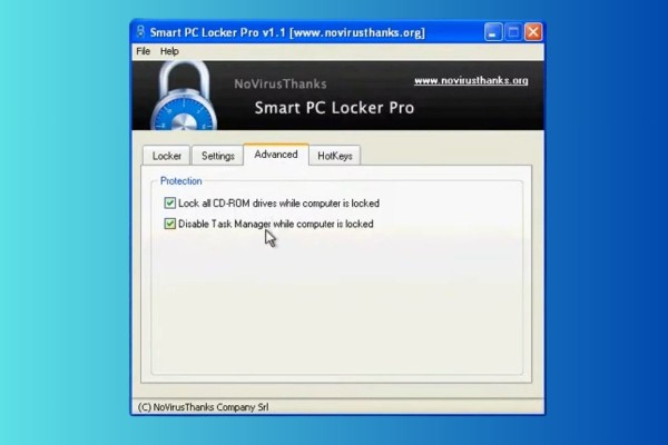 Chọn Lock PC