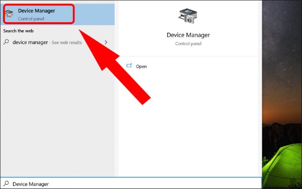 Mở Device Manager