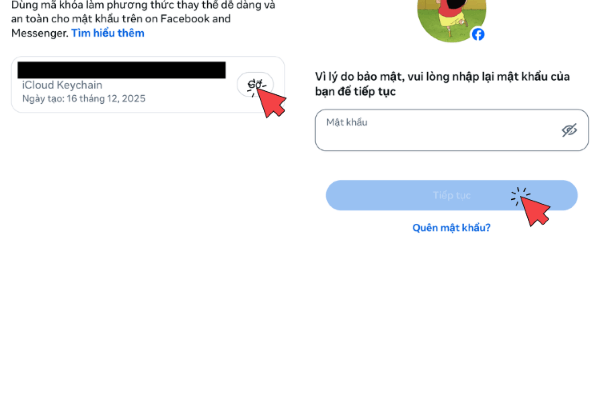 Nhập lại mật khẩu để xác nhận thao tác