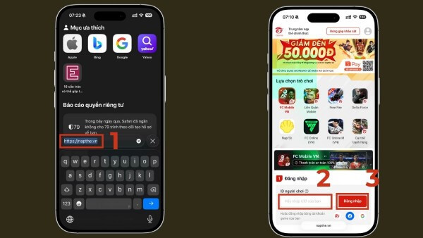 Chọn Free Fire và nhập ID