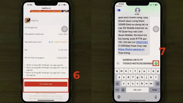 Chọn “Xử lý thanh toán”