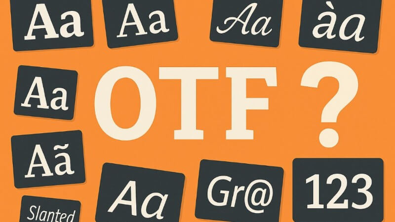 OTF (OpenType Font) là định dạng font chữ phát triển bởi Microsoft và Adobe